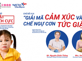 Seminar Dạy con bằng Kỷ luật Tích cực #14: “GIẢI MÃ CẢM XÚC VÀ CHẾ NGỰ CƠN TỨC GIẬN”