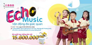 Hội thảo tuyển sinh tháng 5 – 2019 “Echo Music – Vận động đa giác quan” tại Sakura Montessori Hạ Long