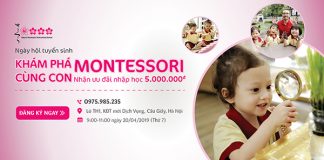 Hội thảo tuyển sinh “Khám phá Montessori cùng con”