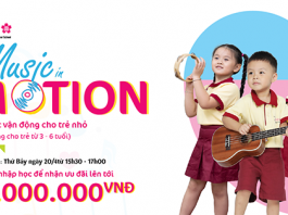 Hội thảo tuyển sinh MUSIC IN MOTION – Âm nhạc vận động cho trẻ nhỏ