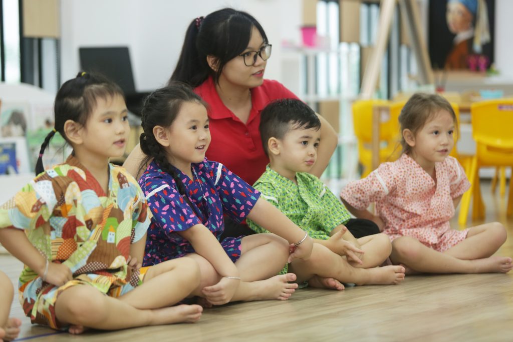 Phát triển kỹ năng sống toàn diện với chương trình Văn hóa Nhật độc quyền tại Sakura Montessori