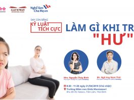 Seminar Dạy con bằng Kỷ luật Tích cực #15 “Làm gì khi trẻ hư?”