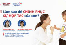 Seminar Dạy con bằng Kỷ luật Tích cực #16 “Làm sao để chinh phục sự hợp tác của con?””