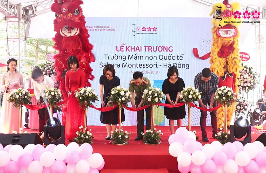 Tưng bừng lễ khai trương cơ sở trường mầm non quốc tế Sakura Montessori Hà Đông