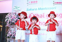 Lễ khai giảng “cộp mác” Sakura Montessori Ba Đình