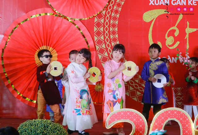 Cùng con trải nghiệm Tết quê hương tại Sakura Montessori Cầu Giấy 1