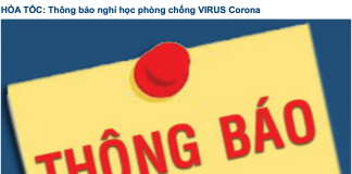 Thông báo: Học sinh mầm non tiếp tục nghỉ học từ ngày 17/02 đến hết ngày 23/02/2020