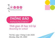 Sakura Montessori Hải Phòng sẵn sàng đón học sinh trở lại trường từ ngày 4/5/2020
