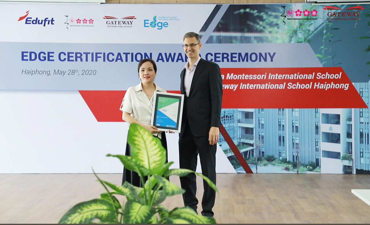 Gateway, Sakura Montessori Hải Phòng nhận chứng chỉ công trình xanh EDGE