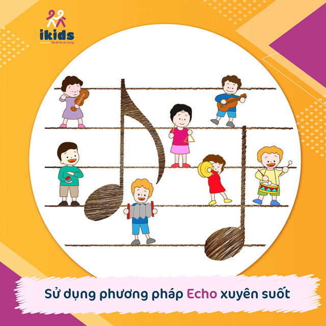 Khám phá chương trình Âm nhạc Echo Music thú vị tại Ikids Montessori Nam Từ Liêm