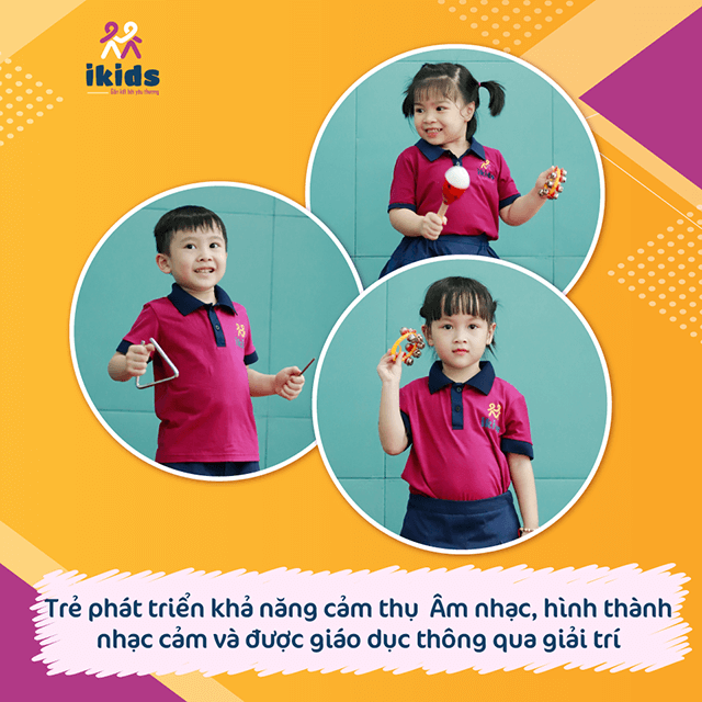 Khám phá chương trình Âm nhạc Echo Music thú vị tại Ikids Montessori Nam Từ Liêm