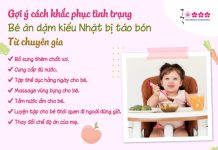 Bé ăn dặm kiểu Nhật bị táo bón – Sai lầm mẹ cần chú ý Bé ăn dặm kiểu Nhật bị táo bón