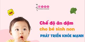 Chế độ ăn dặm cho bé sinh non