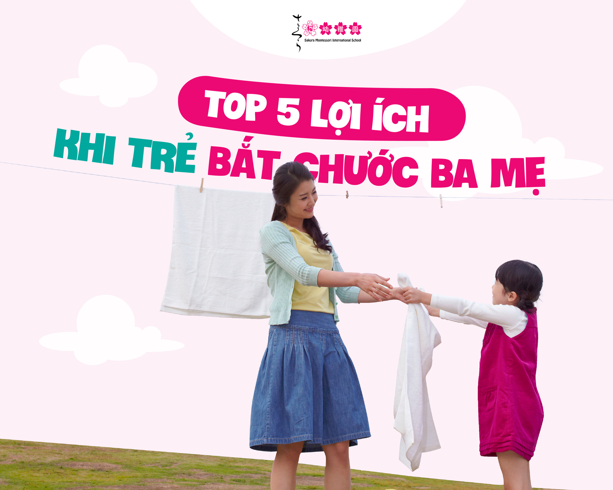 5 lợi ích trẻ bắt chước cha mẹ