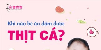khi nào bé ăn dặm được thịt cá