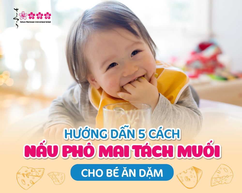 phô mai tách muối cho bé ăn dặm