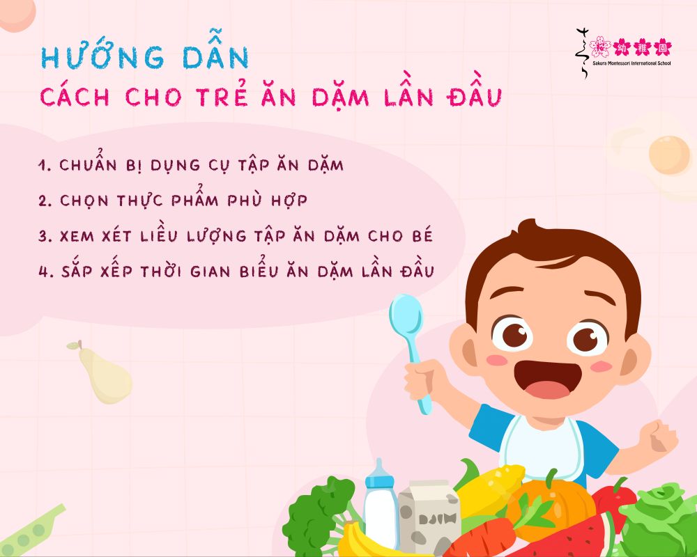 các món ăn dặm cho bé