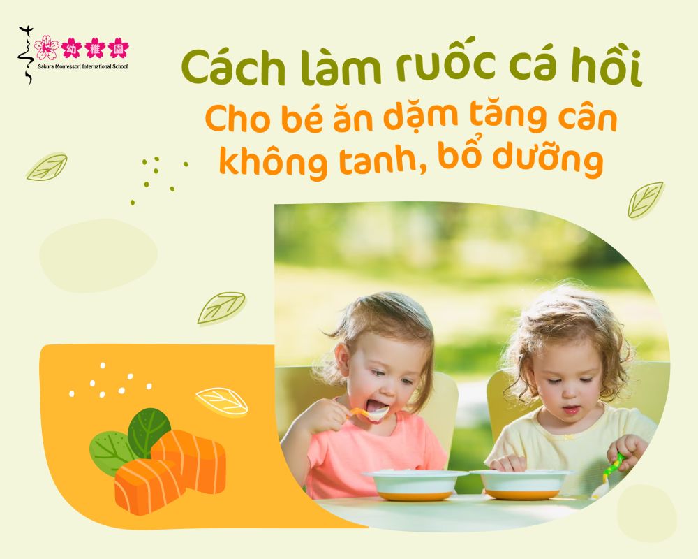 cách làm ruốc cá hồi cho bé ăn dặm