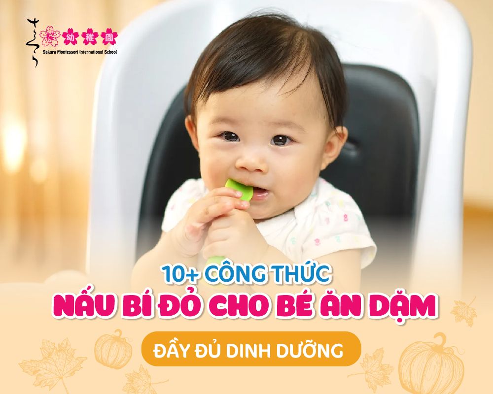 nấu bí đỏ cho bé ăn dặm