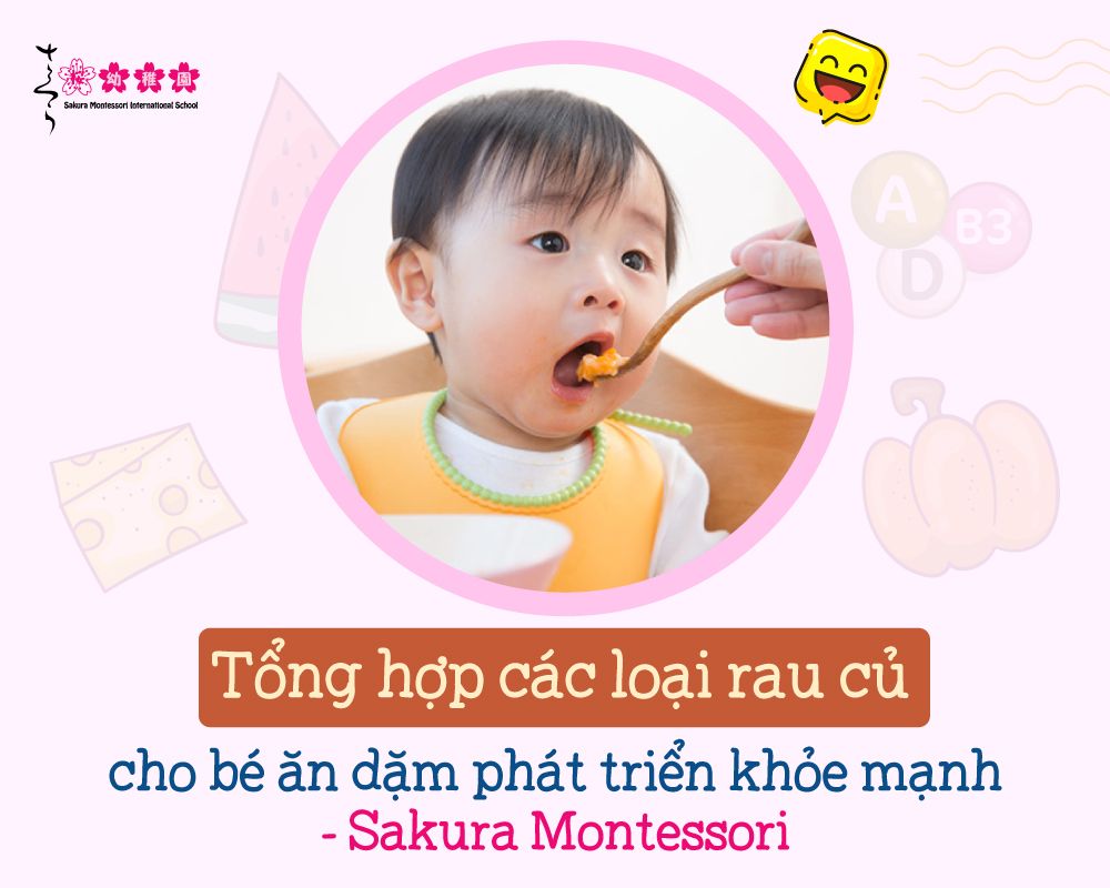 các loại rau củ cho bé ăn dặm