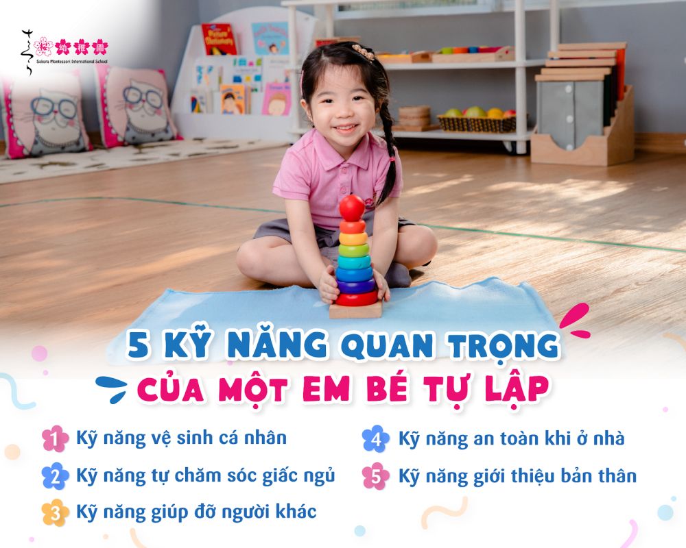 trẻ tự lập hơn khi học Montessori