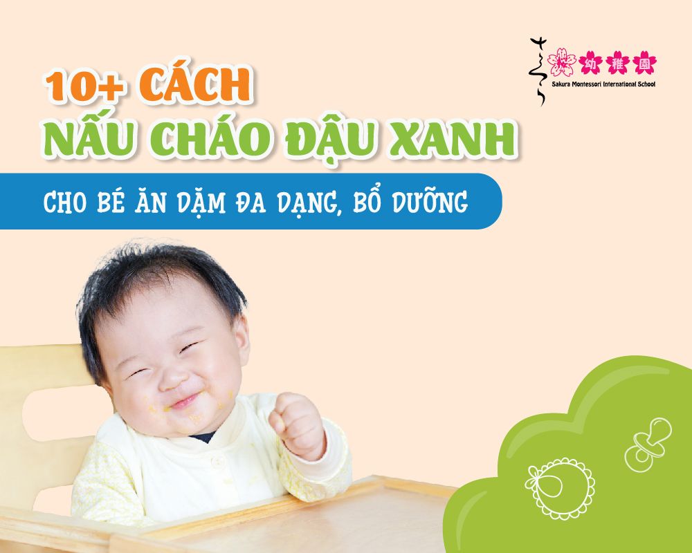 cháo đậu xanh cho bé ăn dặm