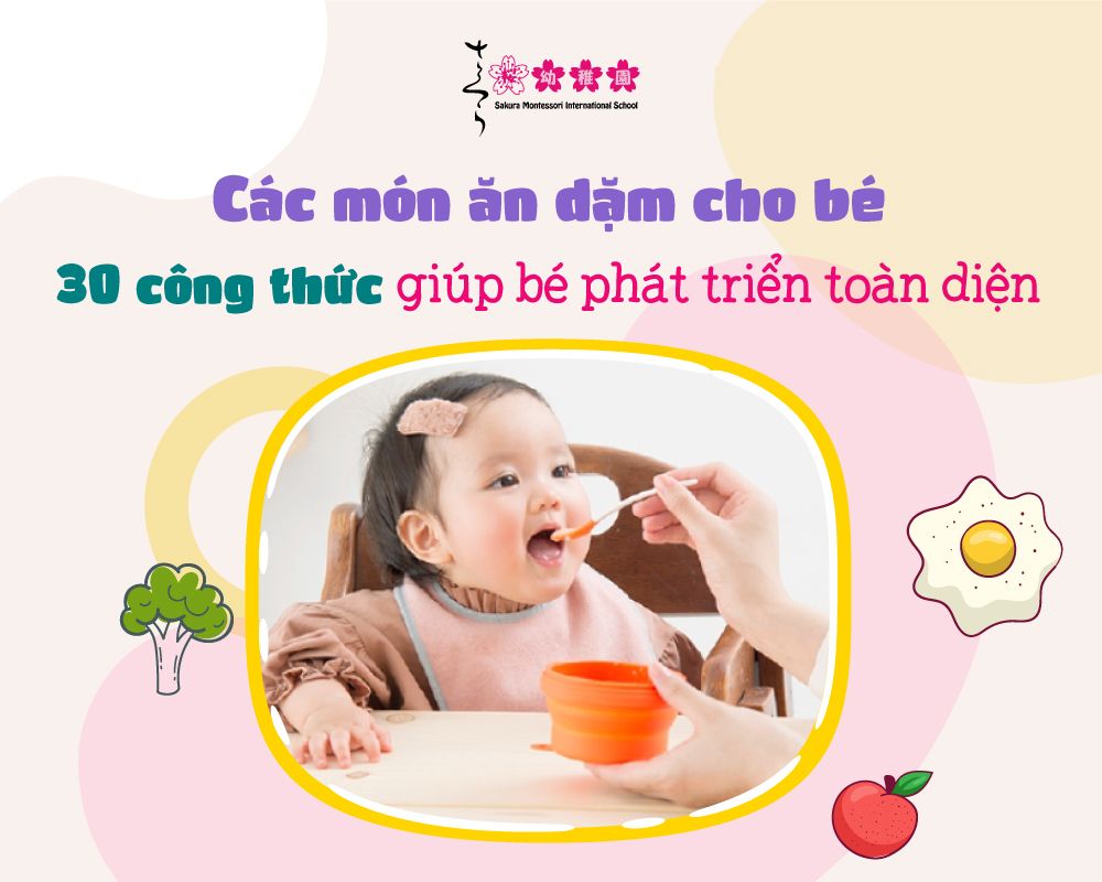 các món ăn dặm cho bé